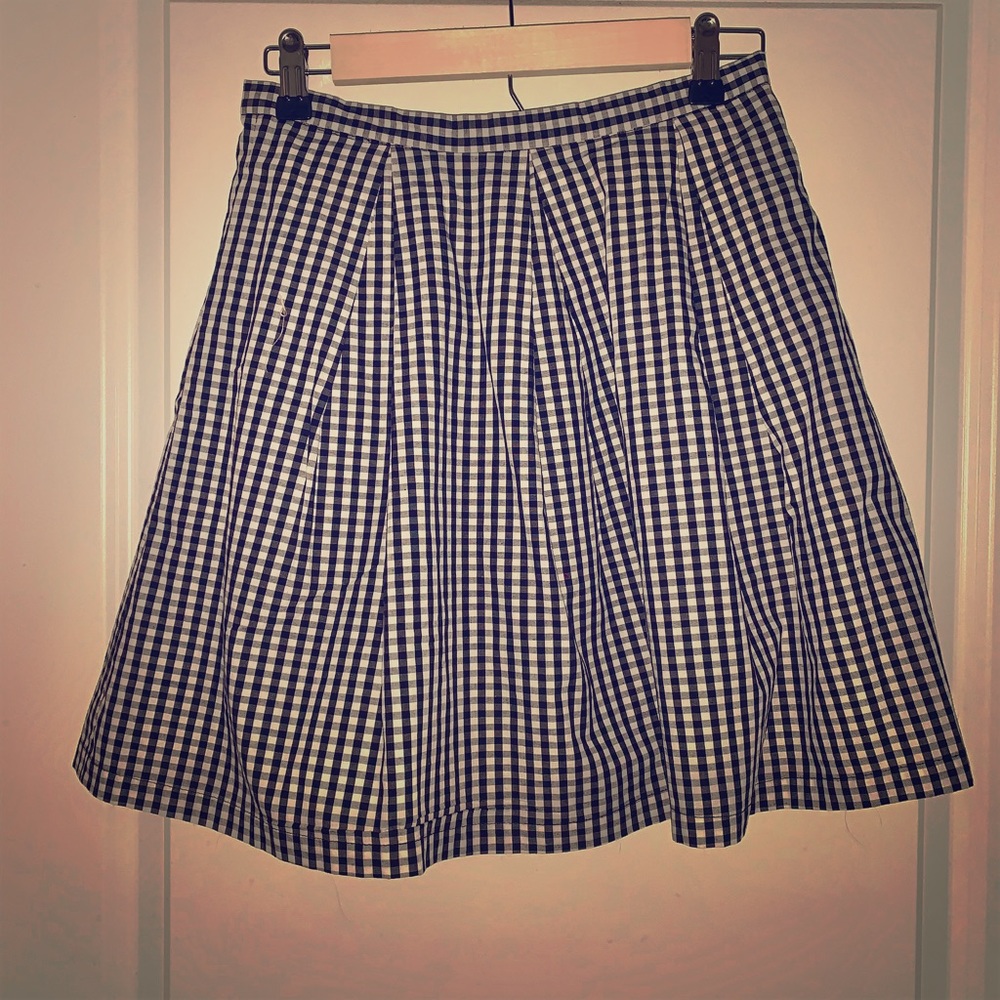 Forever 21 black and white gingham skirt